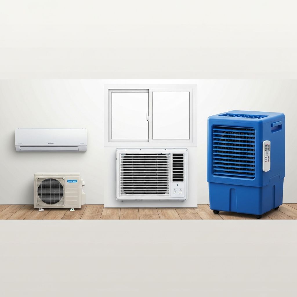 أنواع المكيفات المختلفة